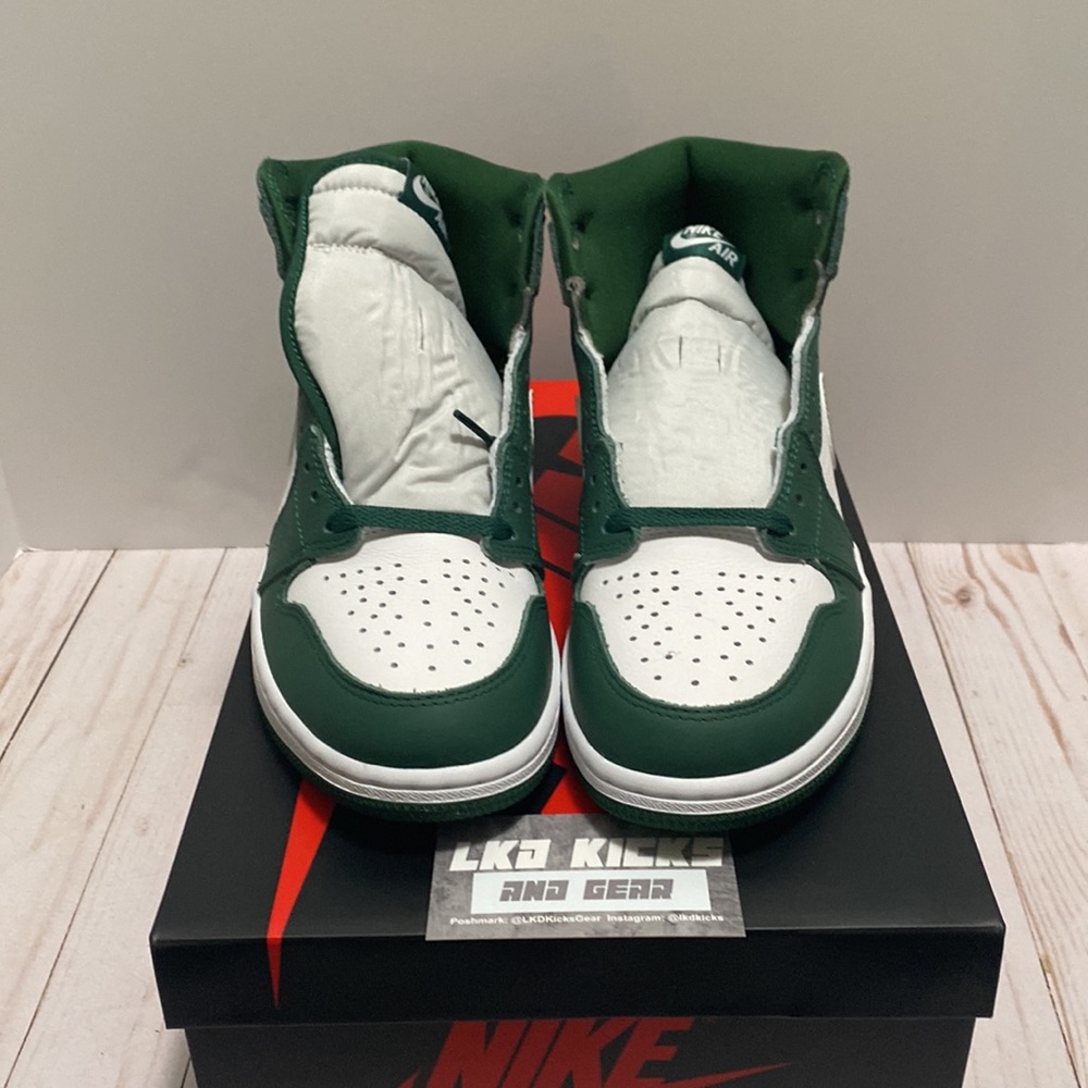 AIR JORDAN 1 HIGH OG MENS GREEN GORGE - Picture 2 of 6
